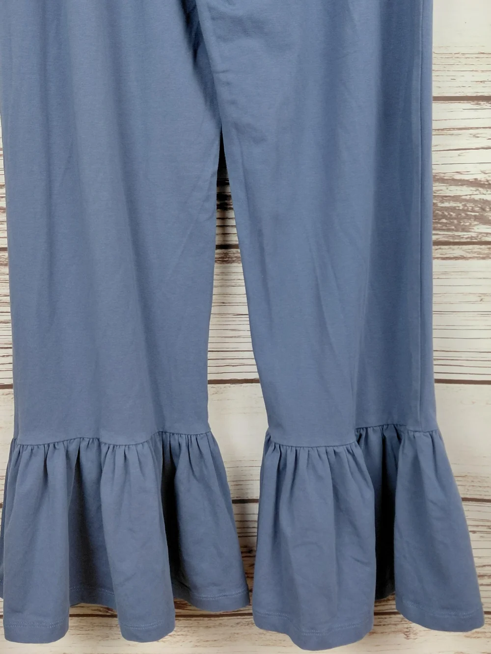 Lot of Two Matilda Jane Size Womens Medium Blue & Gray Cropped Ruffle Pants